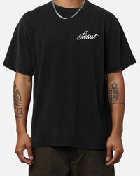 Saint Morta Guardian T-Shirt Vintage Black
