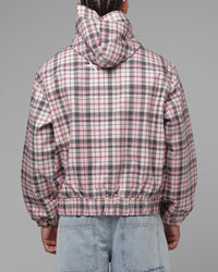 Loiter Racer Work Jacket Pink Plaid