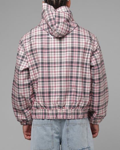 Loiter Racer Work Jacket Pink Plaid