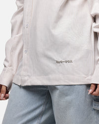 Carre x Disney M&F Long Sleeve Oxford Shirt Ecru/Dark Khaki