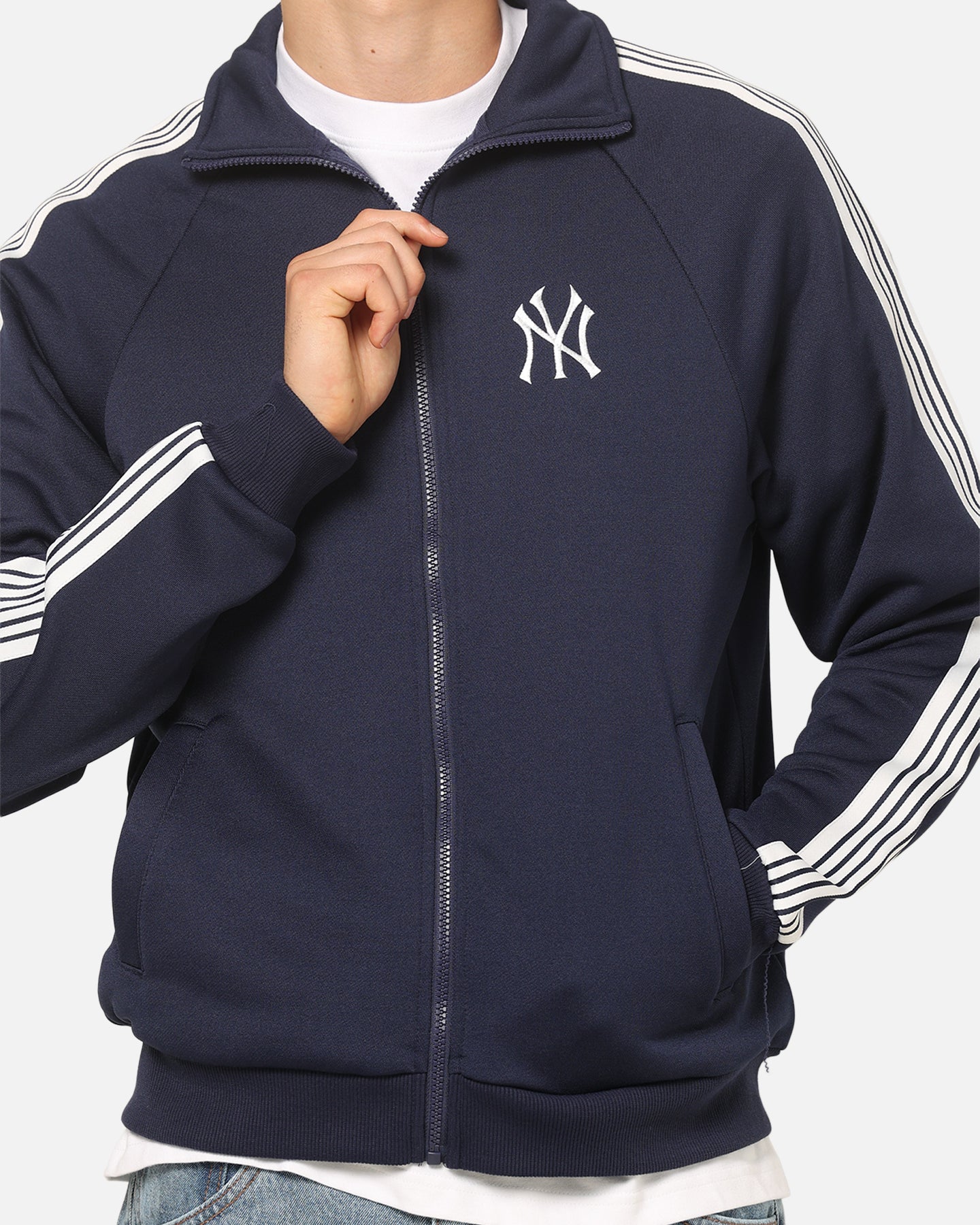 Majestic Athletic New York Yankees TM Tape Tricot Track Top Indigo
