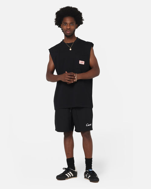 Carre Pocket Muscle T-Shirt Black