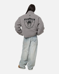 Mitchell & Ness Las Vegas Raiders Reversible Puffer Jacket Black
