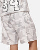 Mitchell & Ness Los Angeles Lakers Snow Camo Authentic Mesh Shorts White