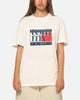 Tommy Jeans Slim RWB Flag T-Shirt Ancient White