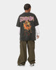 73Studio X Cartoon Network Green Ghost Heavyweight Vintage T-Shirt Black Wash