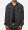 XXIII Acid Wash Button Up Over Shirt Washed Black