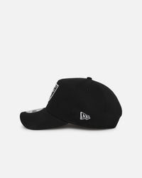 New Era Las Vegas Raiders 'NFL Black & Silver Embroidery' 9FORTY A-Frame Snapback Black/Silver