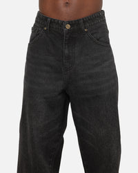 Carre Union Straight Fit Jeans Washed Black