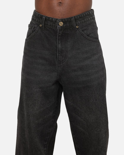 Carre Union Straight Fit Jeans Washed Black