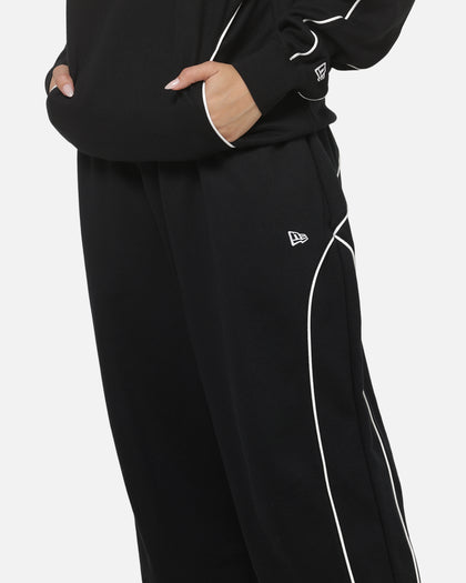 New Era Wide Leg Trackpants Black