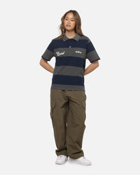 Carre Common Striped Polo Forest/Navy