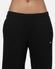 Nike Women's Studio Fleece Medium Weight Mid-Rise Wide-Leg Pants Black