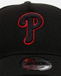 New Era Philadelphia Phillies 'Easy Black And Scarlet' 9FORTY A-Frame Snapback Black/Scarlet