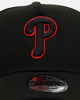 New Era Philadelphia Phillies 'Easy Black And Scarlet' 9FORTY A-Frame Snapback Black/Scarlet