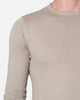 MNML Sheer Knit Jersey Long Sleeve T-Shirt Bone
