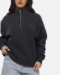 Vouseti The OG Quarter Zip Crewneck Navy