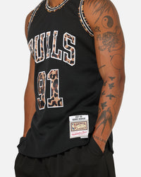 Mitchell & Ness Chicago Bulls Dennis Rodman 'Leopard' Swing Jersey Black/Leopard
