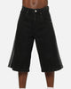 Adidas Firebird Denim Shorts Black Denim