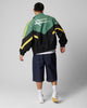 Loiter Hybrid Track Jacket Green/Yellow