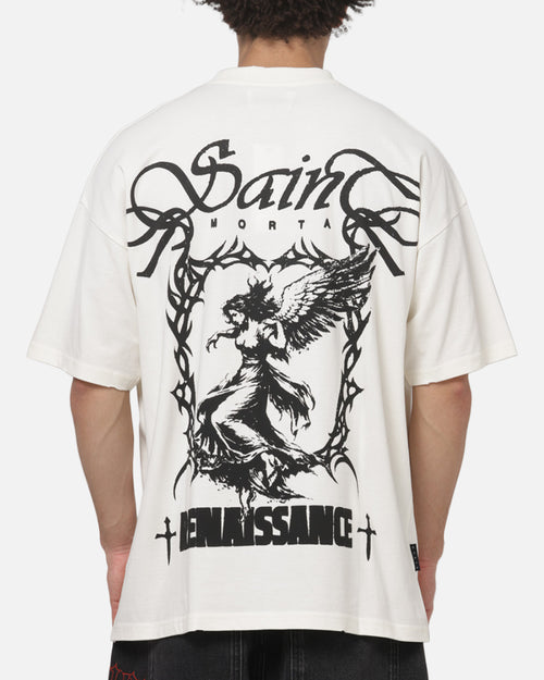 Saint Morta Spirits Boxy T-Shirt Off White