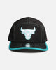 New Era Chicago Bulls 'Black Aqua' Camper Strapback Black/Aqua