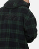Carre Sherpa Hooded Jumper Tartan Plaid