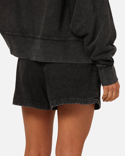 Pro Standard Women's New York Yankees Washed Crystaline Shorts Washed Black