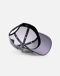 New Era Los Angeles Dodgers 'Upside Down Logo' 9FORTY A-Frame Trucker Snapback White/Green