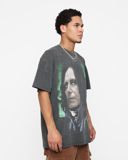 73Studio X Harry Potter Snape Heavyweight Vintage T-Shirt Black Wash
