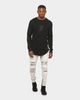 Saint Morta Men's Icon Waffle Long Sleeve T-Shirt Black/Black