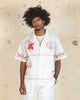 404 Frontier Embroidered Button Up Shirt Off White