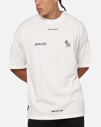 Saint Morta ATHLTC S4 Boxy T-Shirt Off White