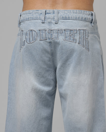 Loiter Women's Impact Low Waisted Jeans Washed Denim