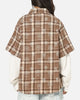 Saint Morta Sanctuary Layered Button Up Shirt Brown
