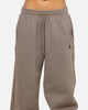 Jordan Jumpman Brooklyn Fleece Oversized Open-Hem Pants Olive Grey/Black
