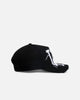 New Era Los Angeles Dodgers 'Applique Distressed' 9FORTY A-Frame Snapback Black/White