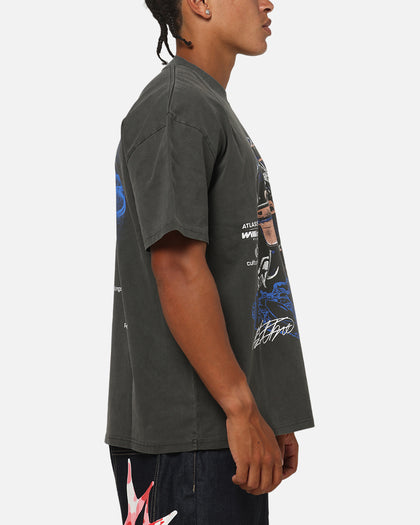 Culture Kings X Atlassian Williams F1 Team Alex Albon Heavy T-Shirt Black Acidwash