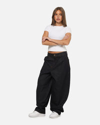 Carre Astor Pleated Jeans Raw Blue