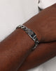Guess Mainline 10mm 4G Rebel Curb Chain Bracelet Silver