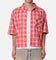MNML Crop Flannel Short Sleeve Shirt Red
