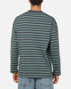 Carre Collective Stripe Long Sleeve T-Shirt Navy Stripe