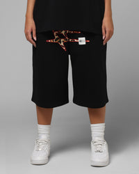 Loiter Hybrid Premium Shorts Black/Leopard