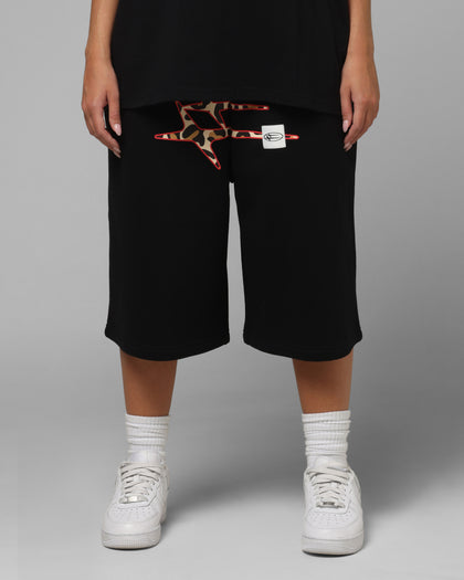 Loiter Hybrid Premium Shorts Black/Leopard