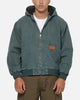 Carre Sherpa Lined Hoodie Forest Green