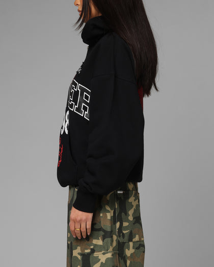 Loiter Drop Out Zip Hoodie Black