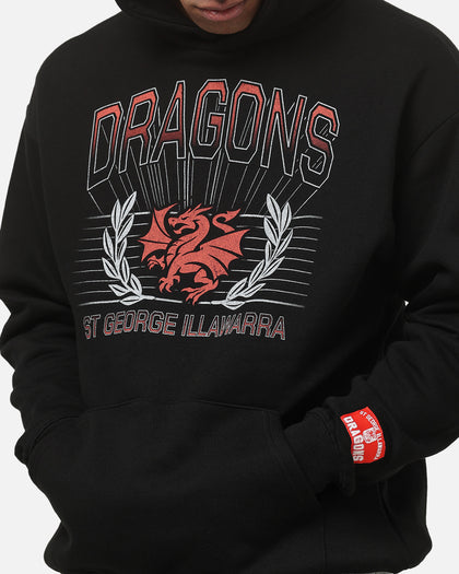 Bleacher Athletic St. George Illawarra Dragons NRL Adult Club Wreath Hoodie Black