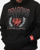 Bleacher Athletic St. George Illawarra Dragons NRL Adult Club Wreath Hoodie Black