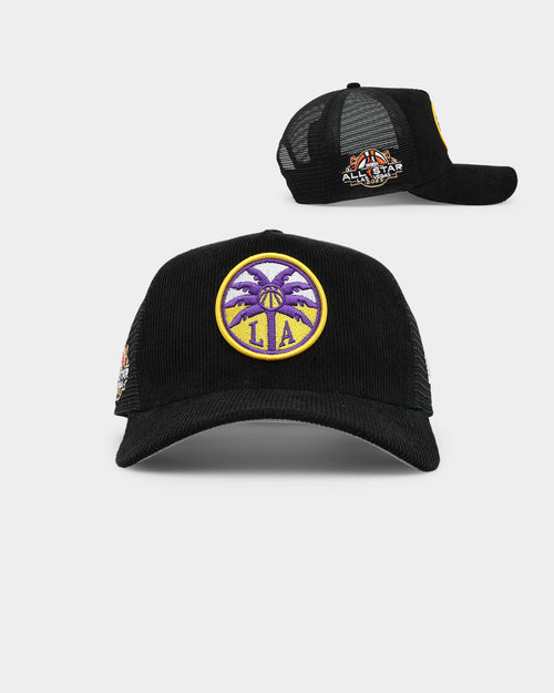 New Era Women's Los Angeles Sparks 'WNBA All Star' 9FORTY A-Frame Trucker Snapback Black