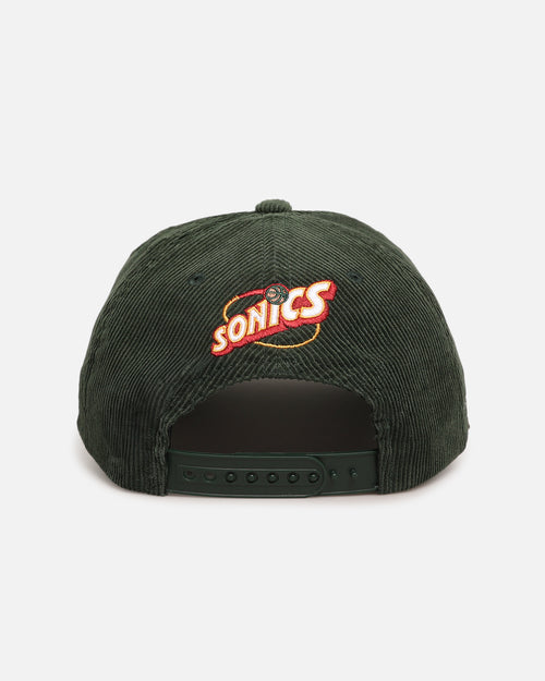 Mitchell & Ness Seattle SuperSonics 'Retro' Deadstock Corduroy Snapback Green